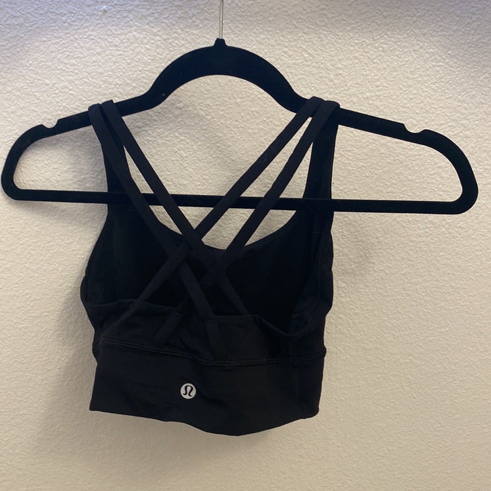 Black Lululemon Energy Longline Bra
Medium Support, B–D Cups Size 4 - Picture 5 of 6